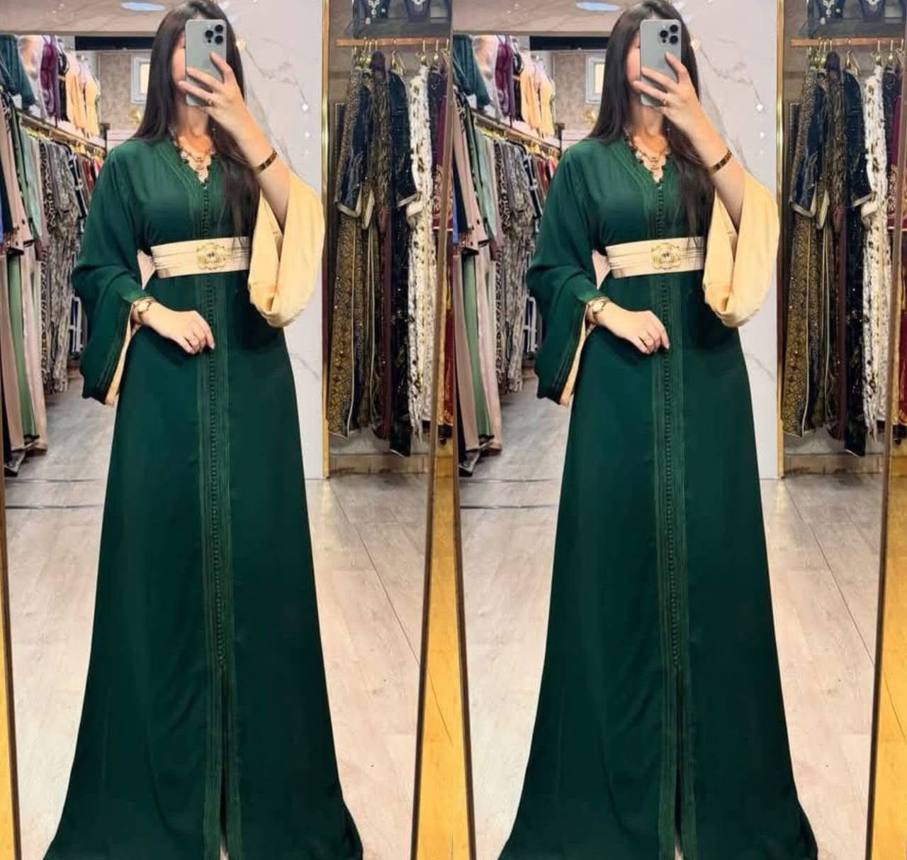 القفطان المغربي معاه لمضدمة ولبروش