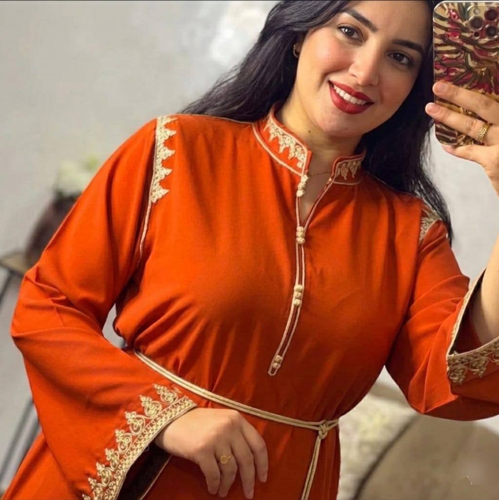 قفطان مغربي أنيق للمناسبات والأفراح